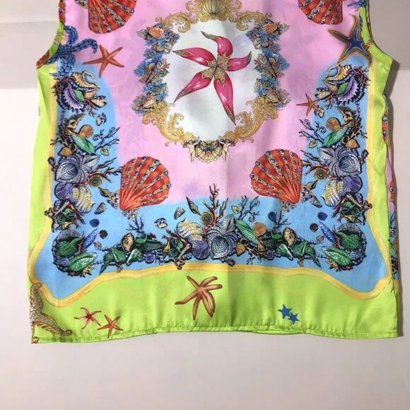 Versace Sea World Print Tank Top